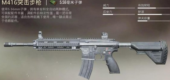 《和平精英》M416用什么枪口