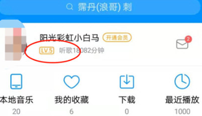 酷狗音乐怎么看等级