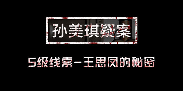 孙美琪疑案王思凤线索王思凤的秘密位置介绍