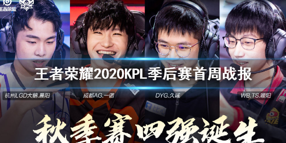《王者荣耀》2020KPL季后赛首周战报一览