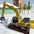 重型越野雪挖掘机驾驶模拟器3D
