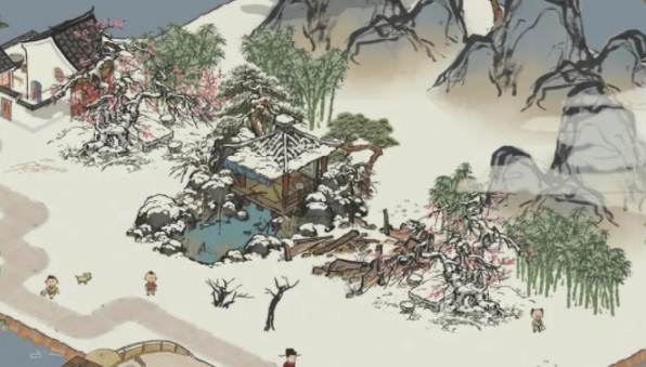 江南百景图独钓江雪怎么布局