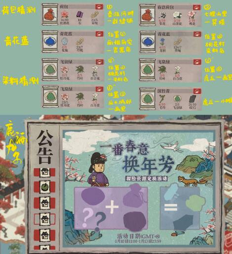 江南百景图一番春意换年芳探险材料怎么得