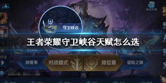 王者荣耀守卫峡谷天赋怎么选