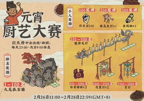 江南百景图元宵厨艺大赛怎么玩