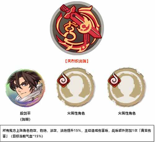 天地劫幽城再临殷剑平阵容怎么搭配