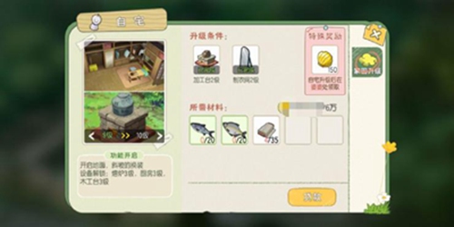 小森生活全等级房屋升级要求及材料一览