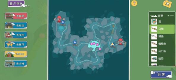 小森生活各地图鱼类的分布位置一览