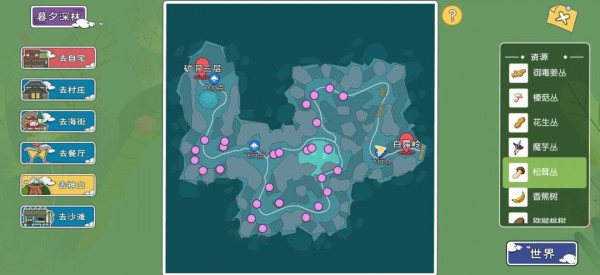 小森生活水果分布图位置大全