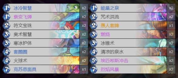 《炉石传说》愚人法卡组汇总