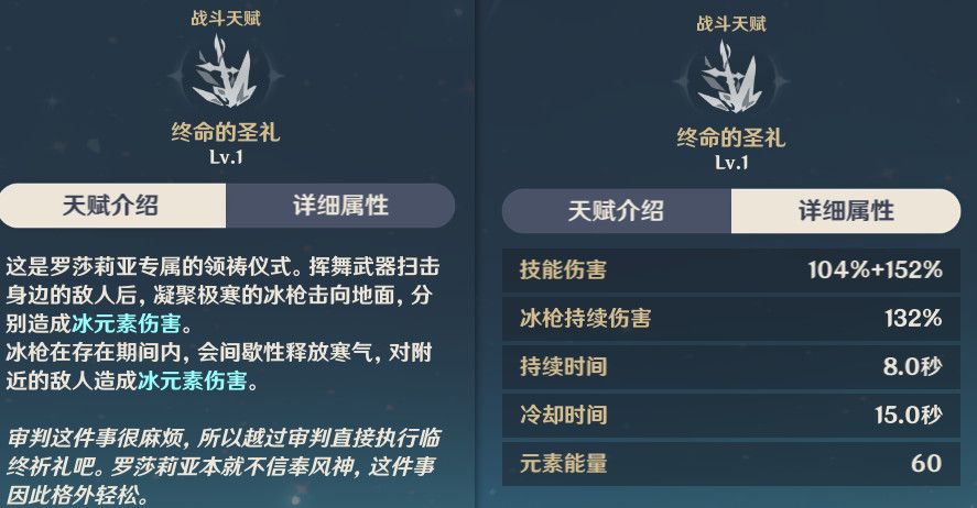 原神罗莎莉亚值得培养吗