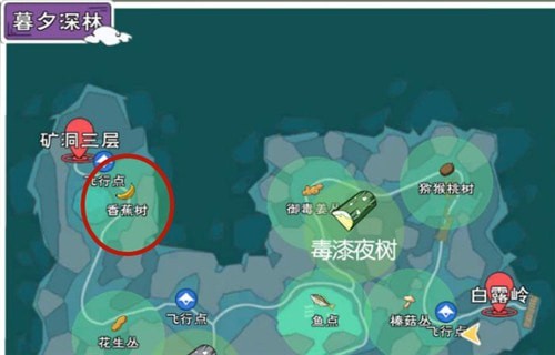 小森生活香蕉树位置在哪