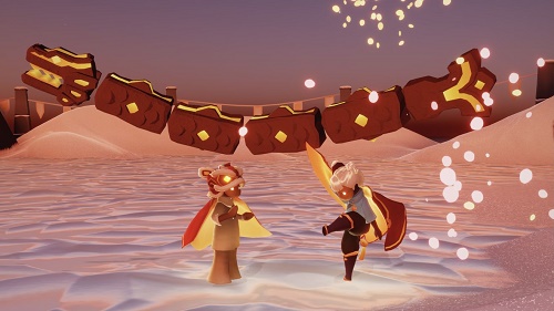 光遇站在彩虹上面的方法