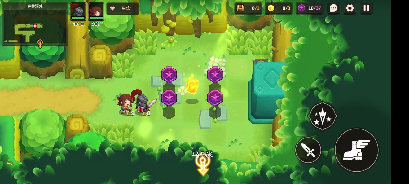 坎公骑冠剑1-3森林深处如何通关