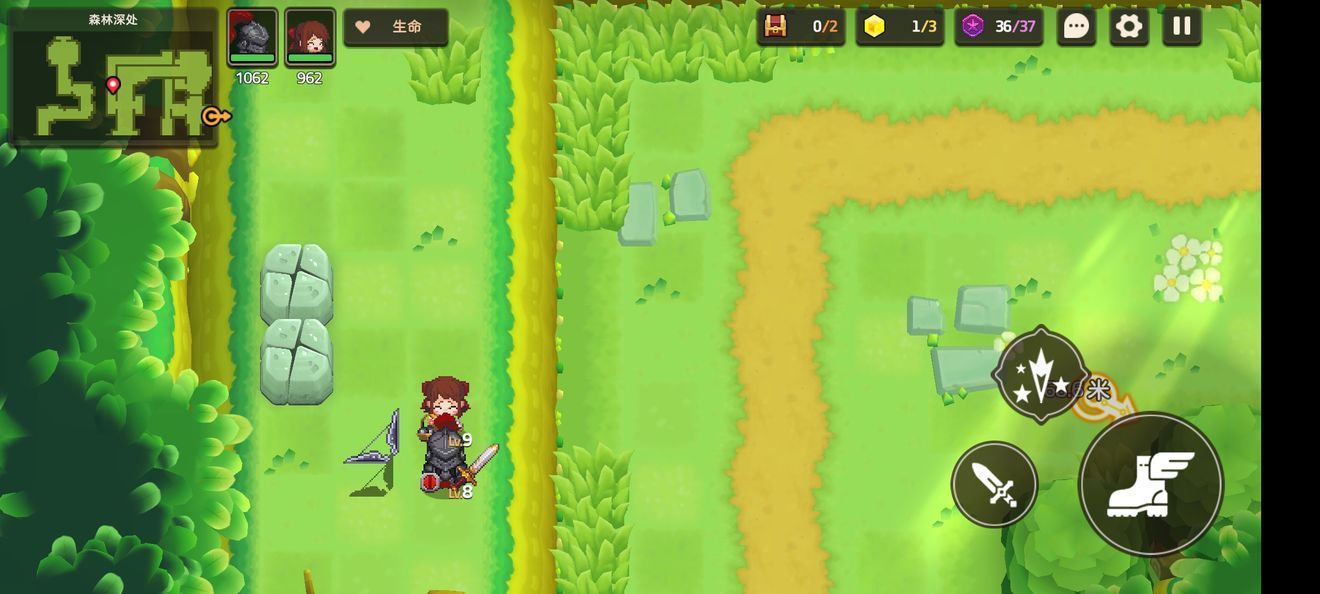 坎公骑冠剑1-3森林深处如何通关