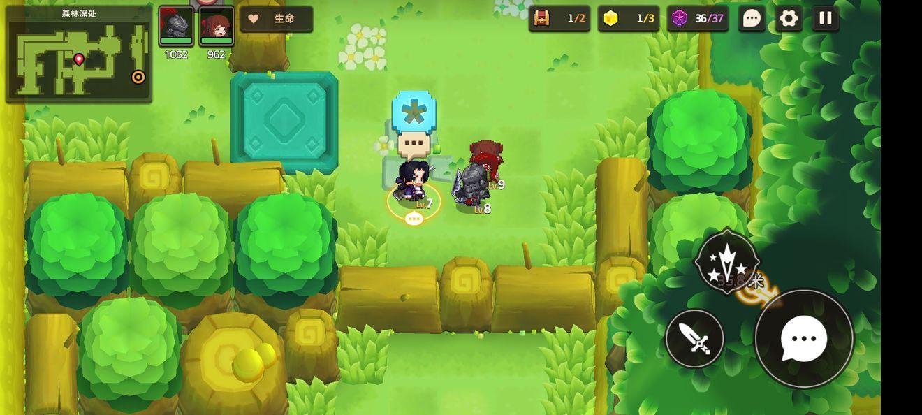 坎公骑冠剑1-3森林深处如何通关