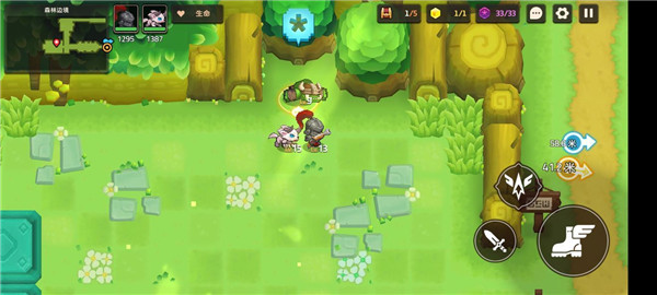 坎公骑冠剑1-4森林边境怎么通关