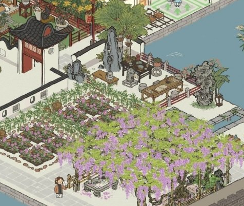 《江南百景图》紫藤怎么布局