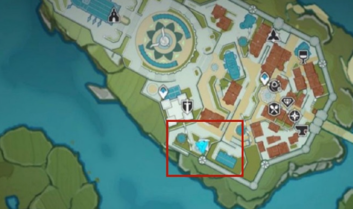 原神歌德的位置在哪里