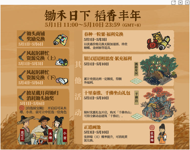 《江南百景图》劳动节活动一览