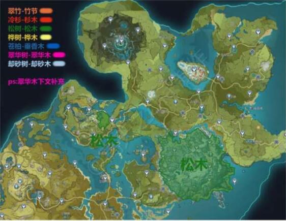 原神松木围栏做法及材料获得方法