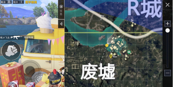 和平精英矿场双生树打卡点在哪