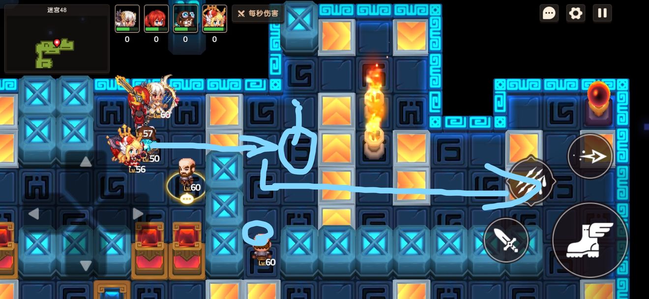 坎公骑冠剑迷宫48怎么通关？迷宫48通关步骤攻略[多图]图片1