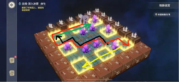 崩坏三深入冰原攻略大全 深入冰原地脉迷宫推箱子图文攻略[多图]图片5