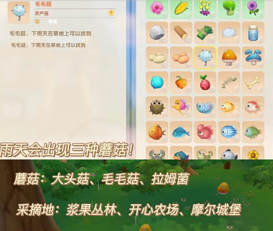 摩尔庄园手游雨天采摘技巧攻略