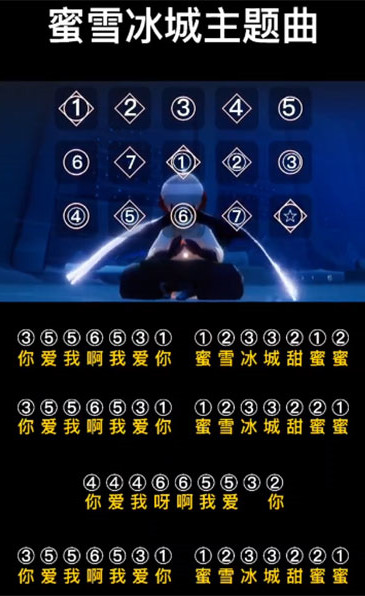 光遇蜜雪冰城琴谱一览：蜜雪冰城琴谱弹奏攻略[多图]图片1