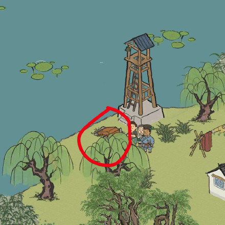 江南百景图钱塘春行月老祠宝箱在哪里？钱塘春行月老祠宝箱位置坐标图解[多图]图片4