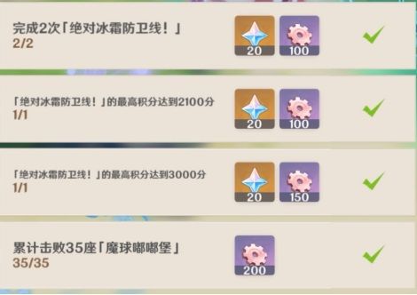 原神绝对冰霜防卫线攻略 原神绝对冰霜防卫线玩法