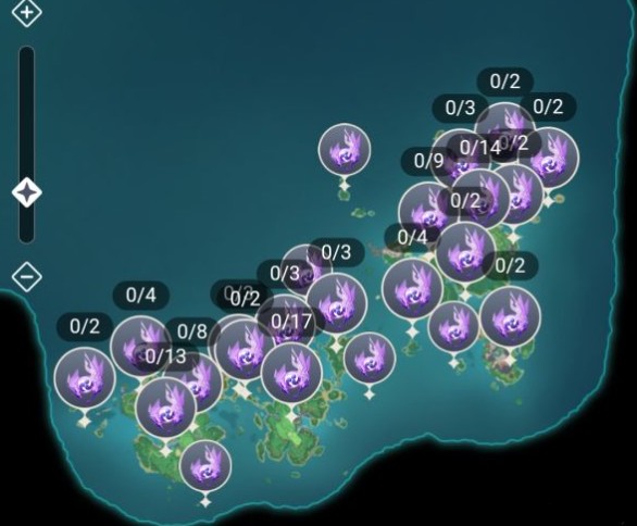 原神白狐之野雷神瞳位置大全：98个雷神瞳位置坐标分布图[多图]图片2