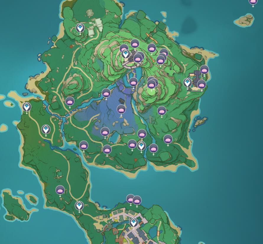 原神绯樱绣球位置大全：稻妻绯樱绣球位置刷新点一览[多图]图片2