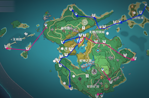原神稻妻野伏众线路图推荐攻略大全