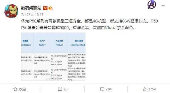 华为P50有什么新配色