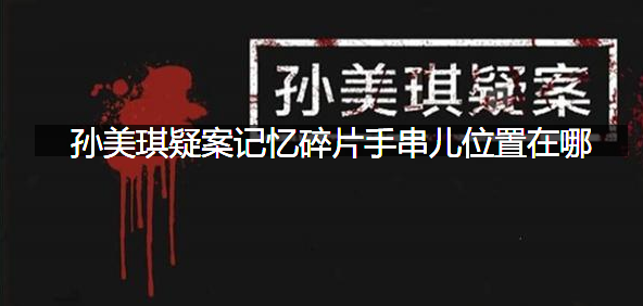 孙美琪疑案记忆碎片手串儿位置在哪