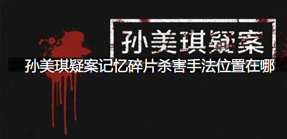 孙美琪疑案记忆碎片杀害手法位置在哪