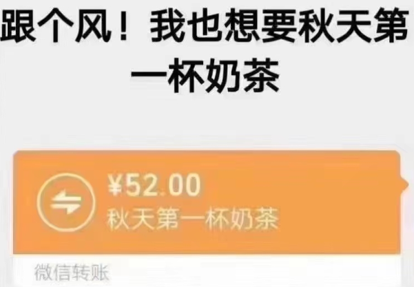 秋天的第一杯奶茶暗示什么？