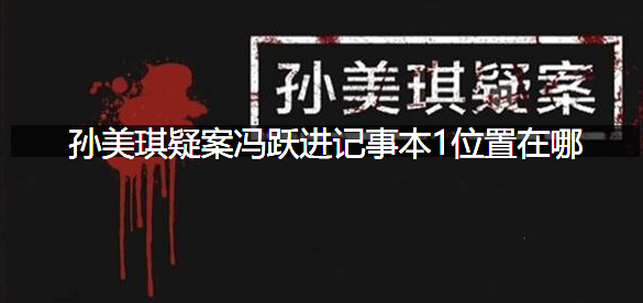 孙美琪疑案冯跃进记事本1位置在哪