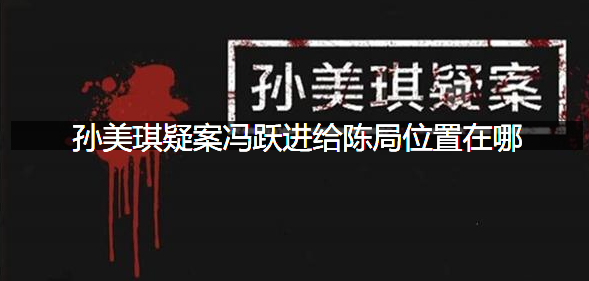 孙美琪疑案冯跃进给陈局位置在哪