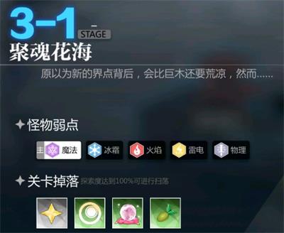 灵魂潮汐3-1聚魂花海怎么过?3-1聚魂花海100%探索度图文攻略图片1