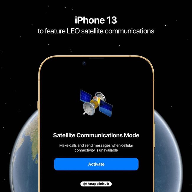 iPhone13低轨道卫星通讯有什么用