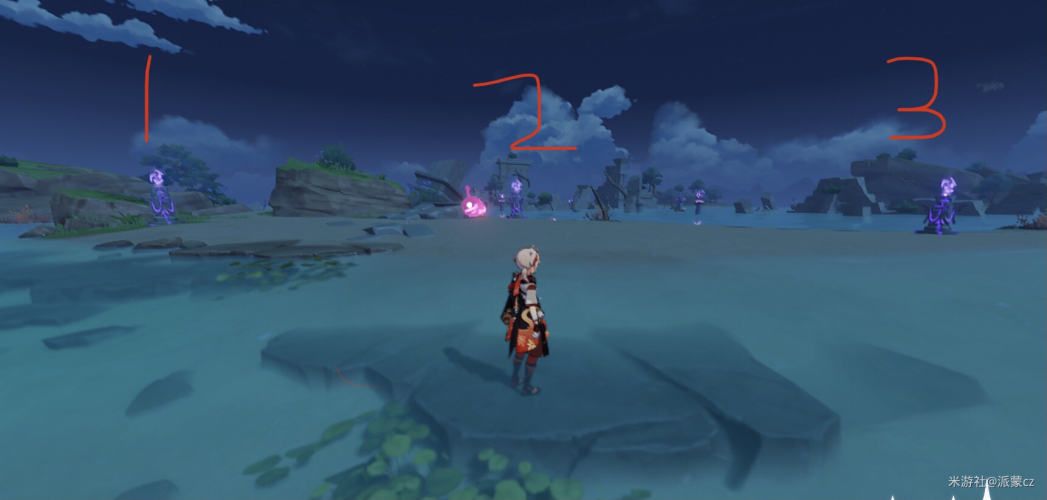 原神调查古代遗迹雷元素方碑顺序是什么