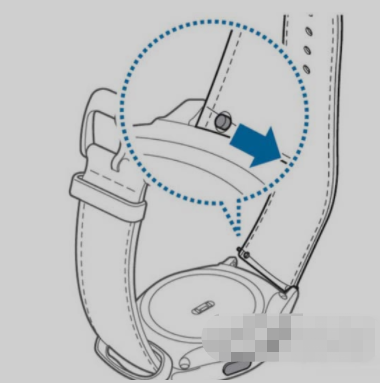 三星watch4表带怎么拆