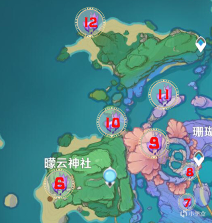 原神2.1雷神瞳有多少个？海祇岛/清籁岛雷神瞳位置分布图大全[多图]图片7