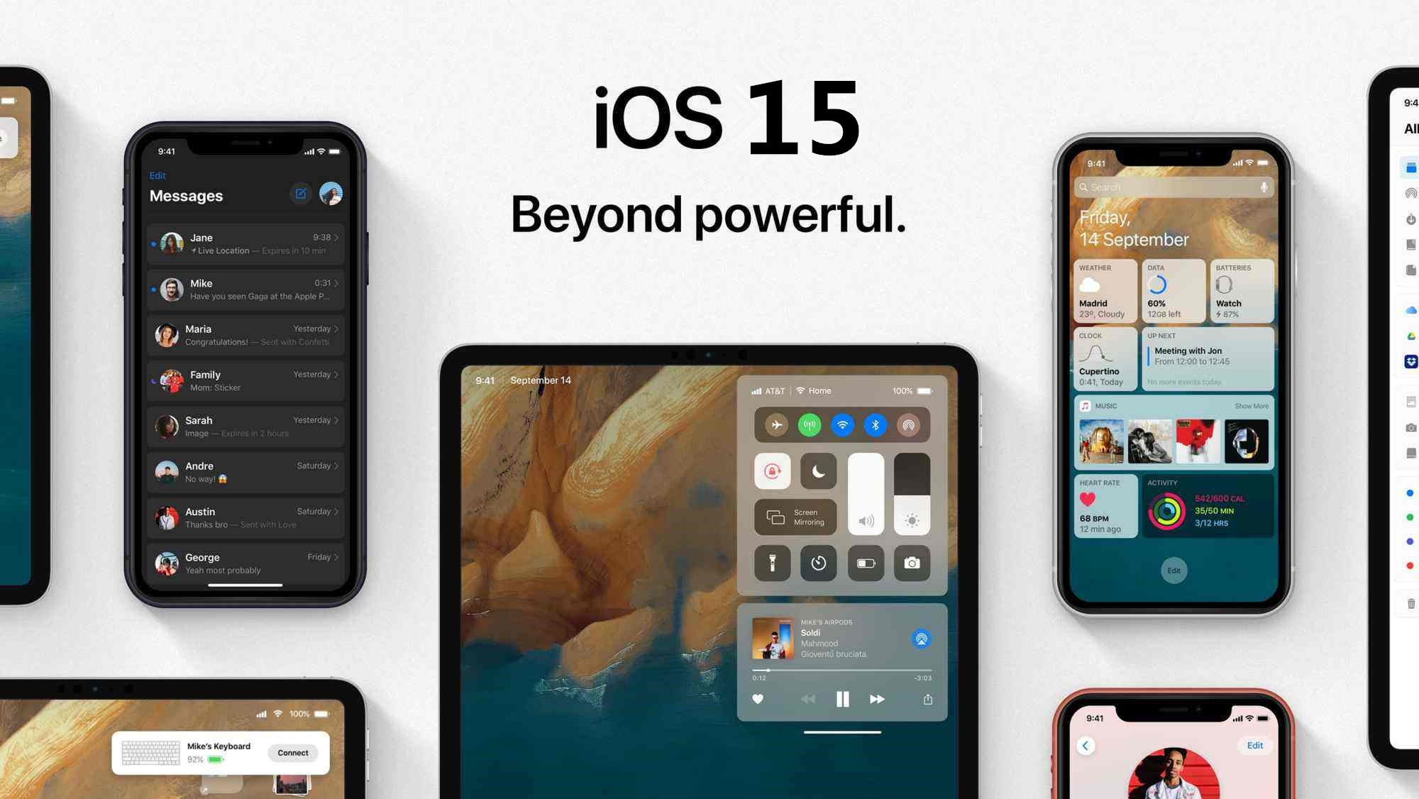 ios15什么时候可以更新