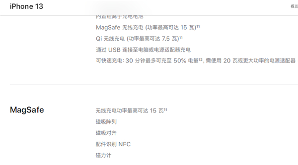 iPhone13最高支持多少w快充