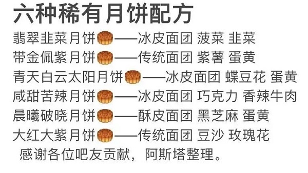 三国志幻想大陆月饼配方是什么？