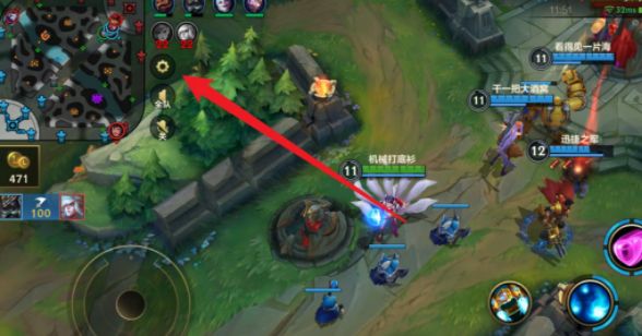 英雄联盟手游投降键按钮在哪里？